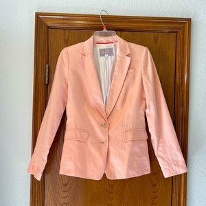 Peach Banana Republic linen blazer